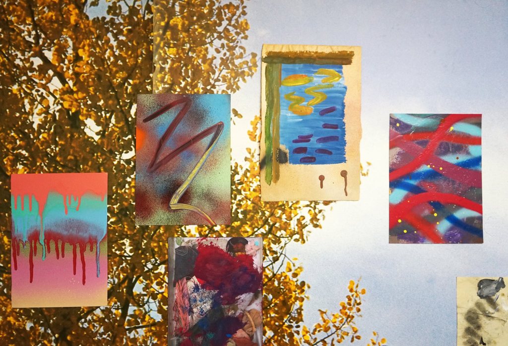 Manuel Pomar art contemporain contemporary art Toulouse dérive amertume dessin histoire pop référence nature culture peinture Golgotha Golgotha picnic théâtre Garonne peinture spray techniques mixtes mix media drawing image picture abstrait abstrait peinture painting