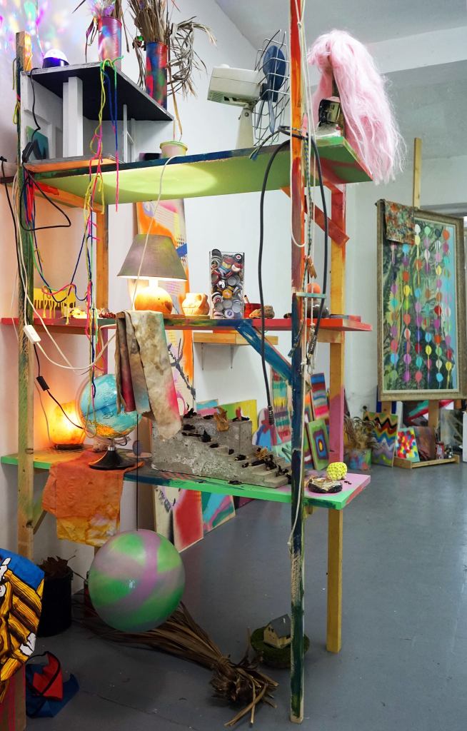 Manuel Pomar art contemporain contemporary art Toulouse dérive amertume dessin histoire pop référence nature culture peinture Golgotha Golgotha picnic théâtre Garonne peinture spray techniques mixtes mix media drawing image picture abstrait abstrait atelier studio artist studio peinture painting