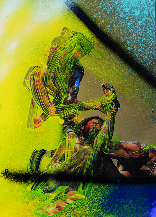 Manuel Pomar art contemporain contemporary art jésus Toulouse dérive amertume dessin histoire pop référence nature culture peinture Golgotha Golgotha picnic théâtre Garonne peinture spray techniques mixtes mix media drawing image picture abstrait abstrait peinture painting