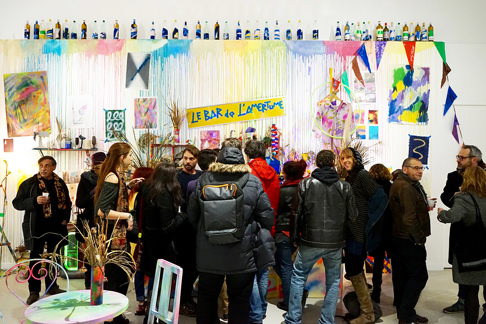 Manuel Pomar art contemporain contemporary art Toulouse dérive amertume dessin histoire pop référence nature culture techniques mixtes mix media painting abstrait painting peinture peinture abstraite alcool Suze Campari cocktail bartender bar culture modernité Colors Pop culture appropriation