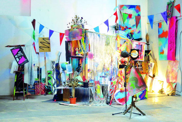 Manuel Pomar art contemporain installation peinture peint Colors