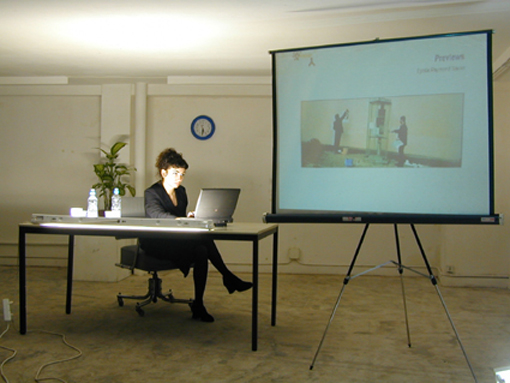 art contemporain contemporary art collectif d'artistes collective people alp le collectif alaplage affiche flyers cartes postales Hyper-ALP produits dérivés diffusion diaporama conférence performance power point entreprise préparatoire croquis